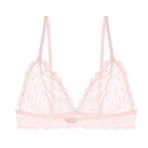 Cosabella S pink lily Sweet Treats Dots Soft Bra lingerie underwear lace sexy